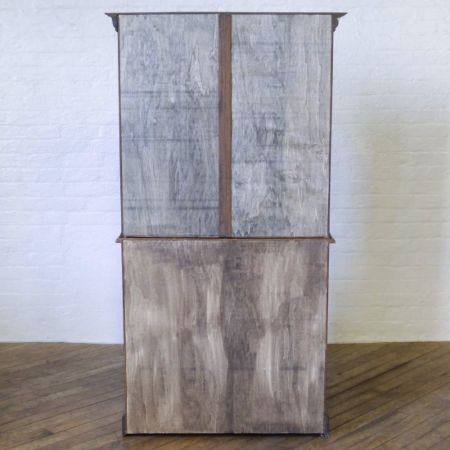 Edwardianischer antiker Bücherschrank Eiche englischer Buffetschrank 1890