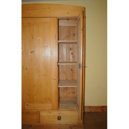 Antiker Weichholz Kleiderschrank Kiefer original englisch 1900