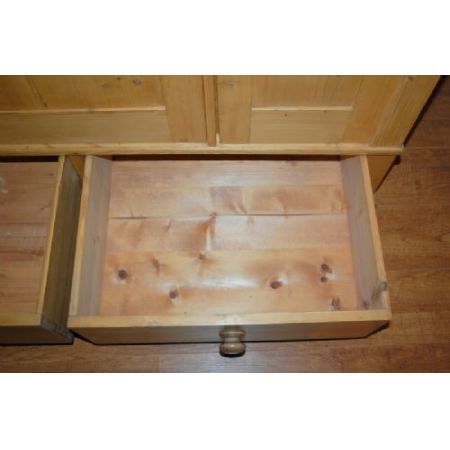 Antiker Weichholz Kleiderschrank Kiefer original englisch 1900