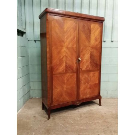 Original antiker französischer Kleiderschrank Mahagoni Nussbaum 1900