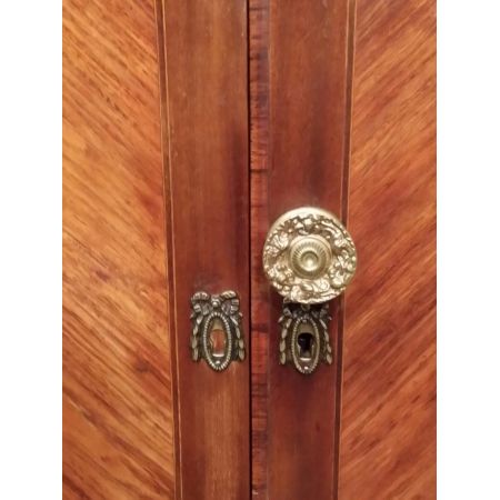 Original antiker französischer Kleiderschrank Mahagoni Nussbaum 1900