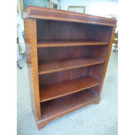 Original edwardianischer Bücherschrank Mahagoni antik 1890