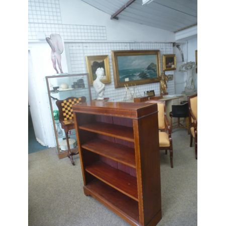 Original edwardianischer Bücherschrank Mahagoni antik 1890