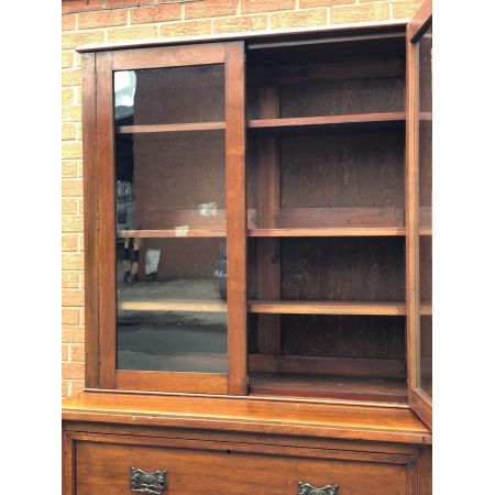 Edwardianisches antikes Mahagoni Bücherregal  englisch 1890