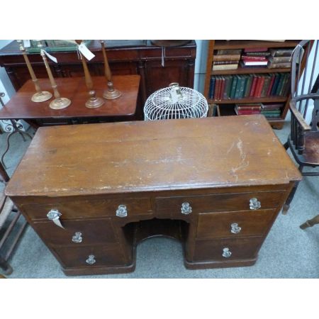 Englischer original viktorianischer Beistelltisch Kiefer Schreibtisch 1850