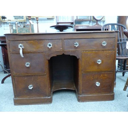 Englischer original viktorianischer Beistelltisch Kiefer Schreibtisch 1850