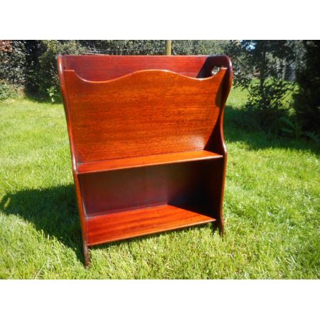 Britischer antiker Zeitungs Ständer Mahagoni Magazinständer 1920