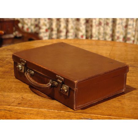 Kleiner original antiker Koffer Echtleder englisch 1930