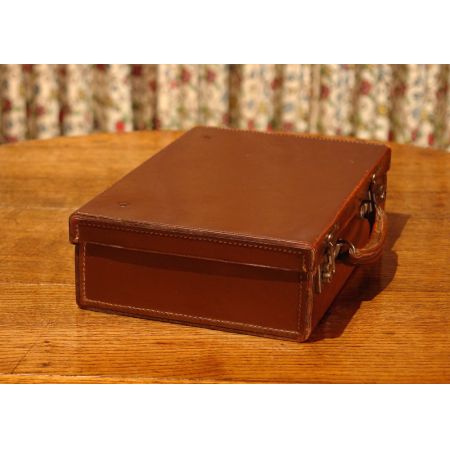 Kleiner original antiker Koffer Echtleder englisch 1930