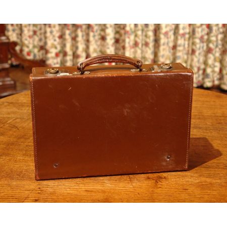 Kleiner original antiker Koffer Echtleder englisch 1930