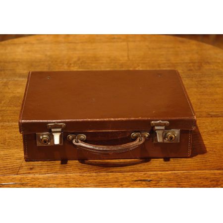 Kleiner original antiker Koffer Echtleder englisch 1930