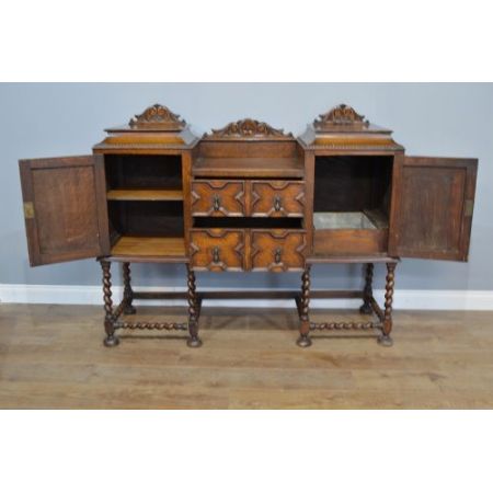 Jacobinisches original antikes Sideboard Eiche Edwardianisch 1890