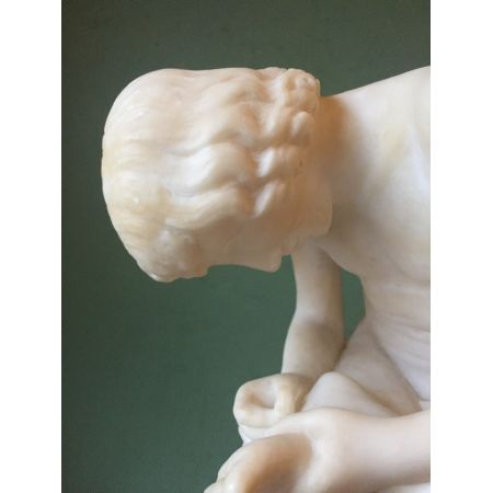 Antike italienische Skulptur Alabaster Pietro Bazzanti Original Plastik 1890