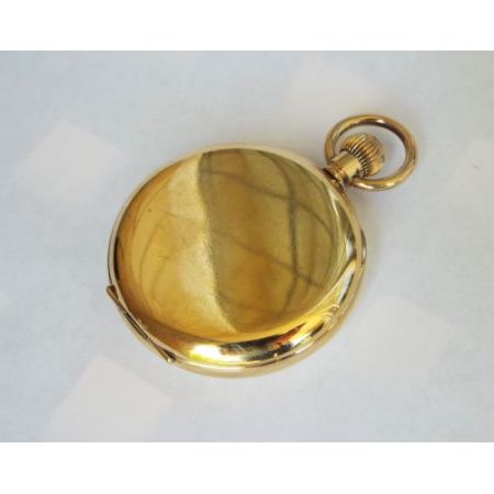 Antike Thomas Russell Taschenuhr Gold original englisch 1910