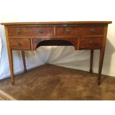 Viktorianischer englischer Antiker Mahagoni Schreibtisch 1850