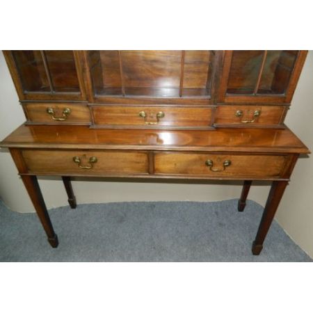 Georgianische englische Mahagoni Vitrine original antik 1880