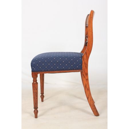 Einzigartiger Antiker Satz englischer Eiche Esszimmerstühle 8 Stück 1850