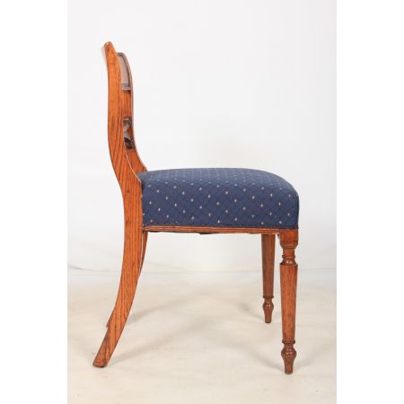 Einzigartiger Antiker Satz englischer Eiche Esszimmerstühle 8 Stück 1850