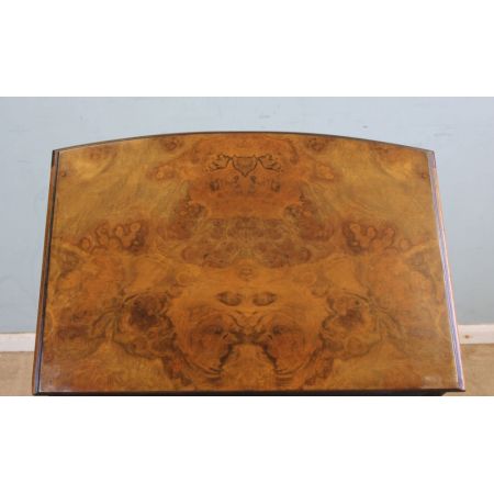 Englische Antike Nussbaum Kommode Wurzelholz 1920