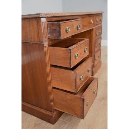 Viktorianischer Mahagoni schreibtisch original antik 1850