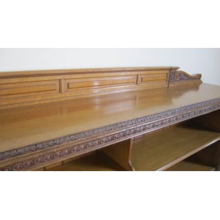 Englisches Antikes Arts and crafts Eichen Bücherregal 1880