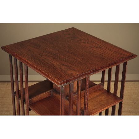 Edwardianisches Bücherregal drehbar Revolving bookcase original antik 1910