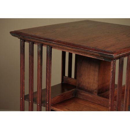 Edwardianisches Bücherregal drehbar Revolving bookcase original antik 1910