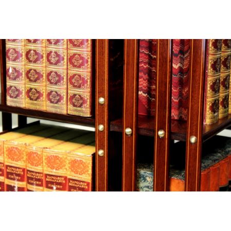 Antiker Englischer Viktorianisches Mahagoni Bücherregal  Maple & Co. 1870