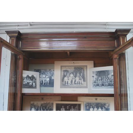 Französisches Antikes Bücherregal Mahagoni Vitrine 1850