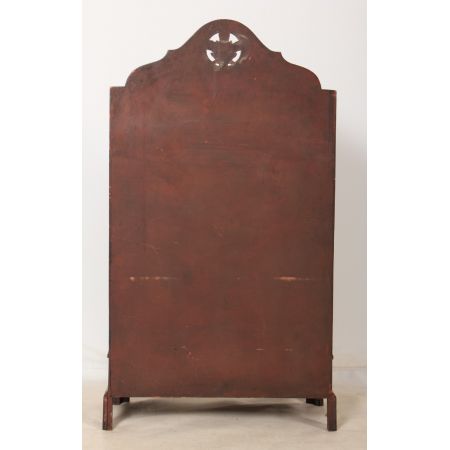 Kleines original antikes Queen Anne Nussbaum Bücherregal englisch 1920