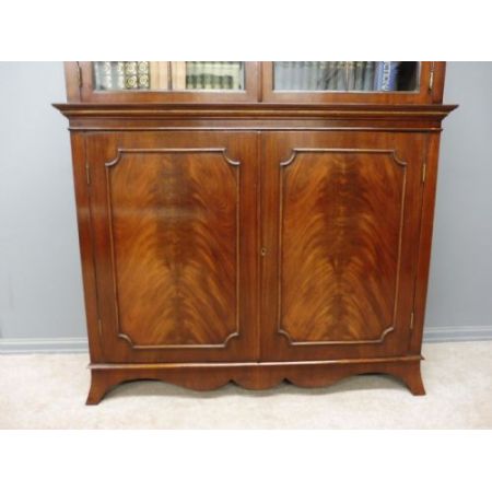 Englischer Edwardianischer Mahagoni Bücherschrank original antik 1910