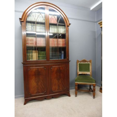 Englischer Edwardianischer Mahagoni Bücherschrank original antik 1910