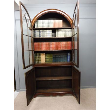 Englischer Edwardianischer Mahagoni Bücherschrank original antik 1910