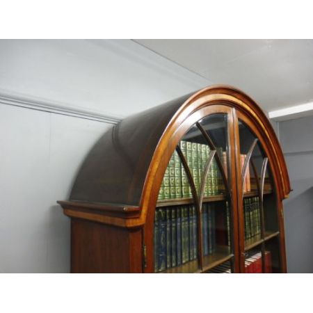 Englischer Edwardianischer Mahagoni Bücherschrank original antik 1910