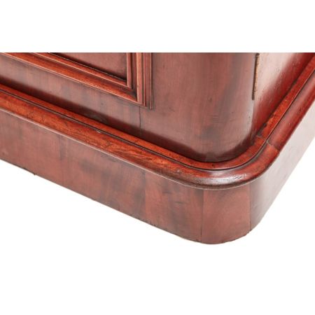 Hochwertiger original viktorianischer Mahagoni Bücherschrank Breakfront antik 1860