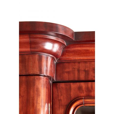 Hochwertiger original viktorianischer Mahagoni Bücherschrank Breakfront antik 1860