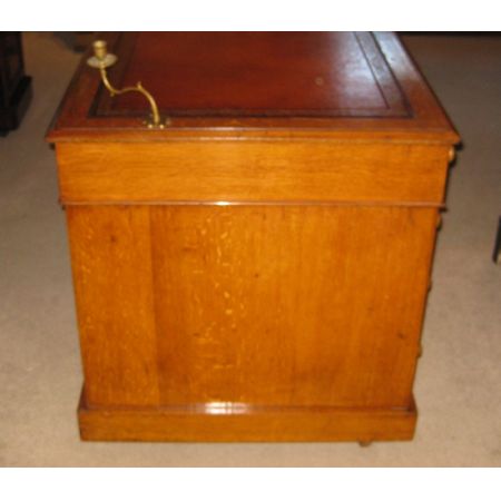 Antiker viktorianischer Schreibtisch Eiche englisch 1880