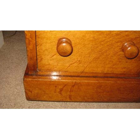 Antiker viktorianischer Schreibtisch Eiche englisch 1880