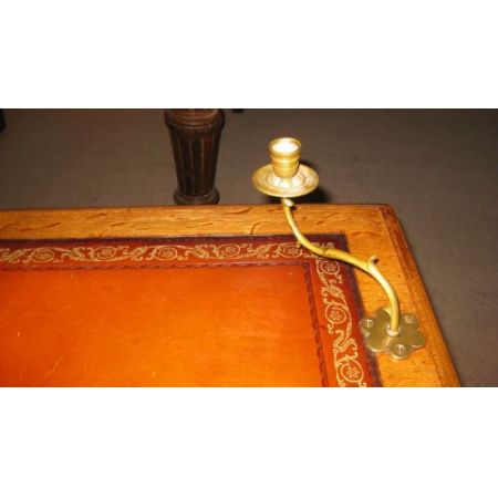 Antiker viktorianischer Schreibtisch Eiche englisch 1880