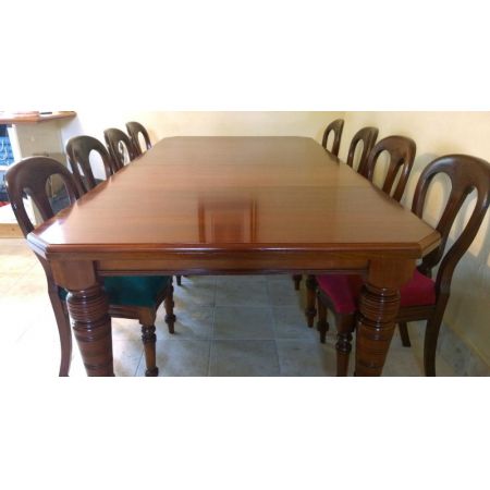 Englischer Mahagoni Esstisch antik 10 Personen 1850
