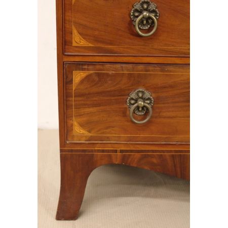 Georgianischer antiker Mahagoni Kleiderschrank Linen Press englisch 1840