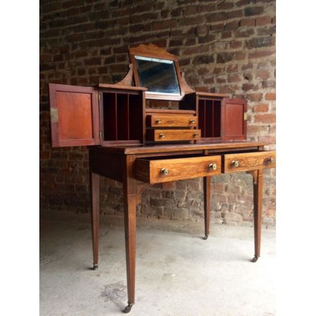 Original antiker Palisander Schreibtisch Bonheur du Jour edwardianisch 1902