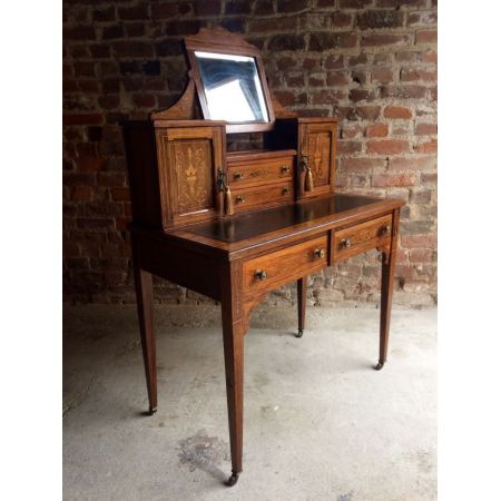 Original antiker Palisander Schreibtisch Bonheur du Jour edwardianisch 1902