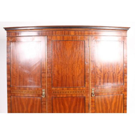 Antiker georgianischer Mahagoni Kleiderschrank original englisch 1920