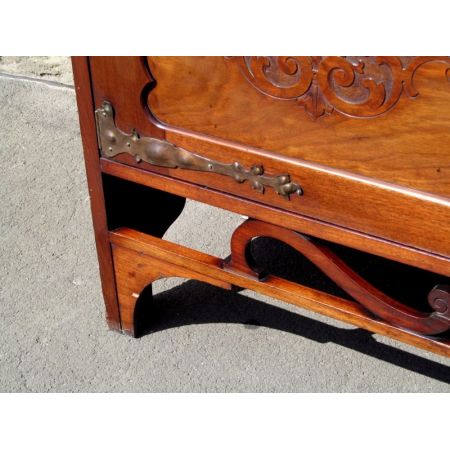 Edwardianisches Art Nouveau Nussbaum Sideboard original antik 1900