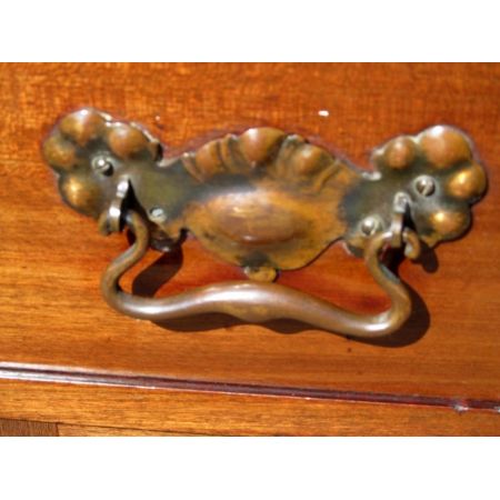 Edwardianisches Art Nouveau Nussbaum Sideboard original antik 1900