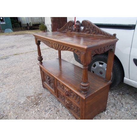 Viktorianische Englische Antike Eichen Anrichte original 1900