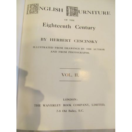 Englische Bücher Möbelkunde drei Stück original antik 1920