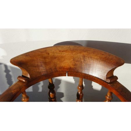 Viktorianischer original antiker Stuhl Esche Buche Captains Chair englisch 1850