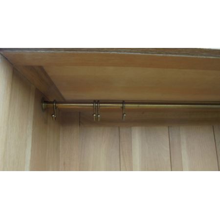 Antiker englischer Eichen Kleiderschrank im Heals Style gekalkt original 1910